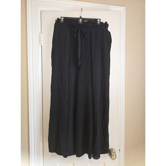 NWT Simplee Plus Elegant Split Leg Belted Flowy Wide Leg Pants Size 1XL - Picture 4 of 13
